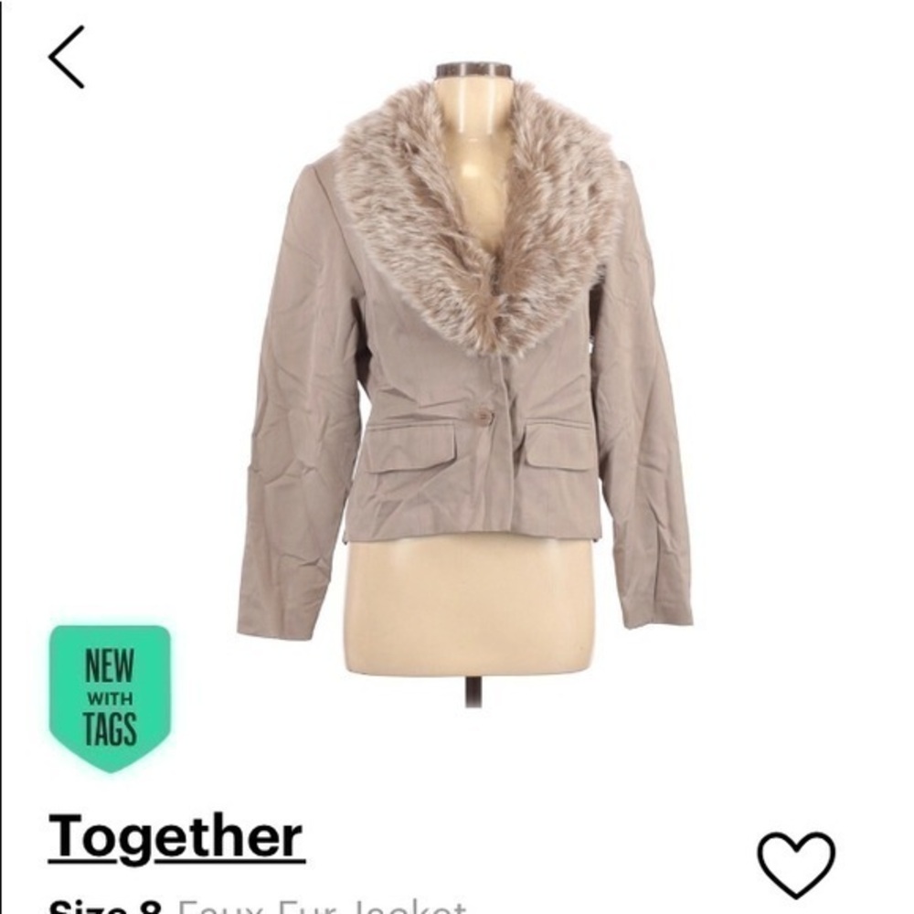 Together faux fur jacket